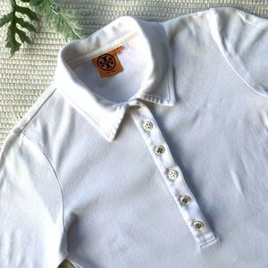 Tory Birch white 3/4 sleeve shirt A-039